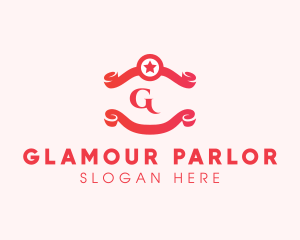 Spa Salon Ribbon logo design