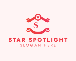 Spa Salon Ribbon logo design