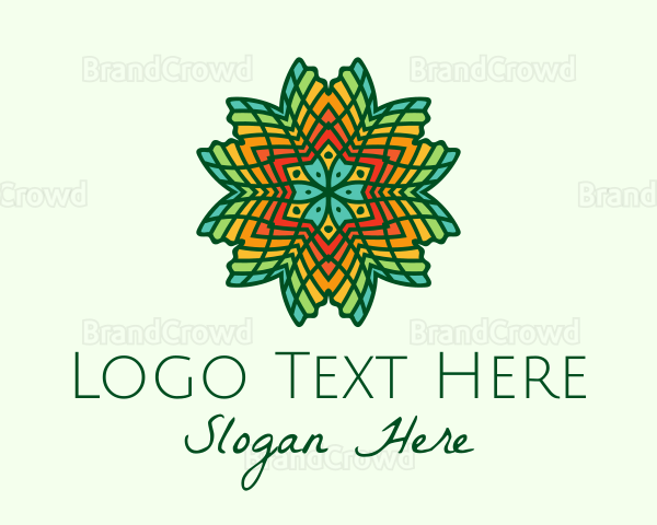 Jungle Flower Pattern Logo