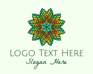 Jungle Flower Pattern Logo