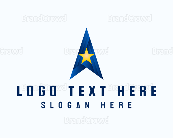 Creative Star Letter A Logo