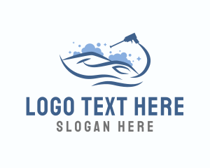Wave - Car Hose Cleaning logo design