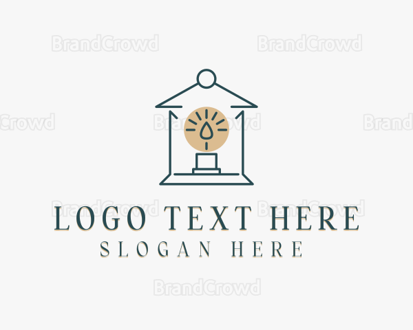 Candle Lantern Decoration Logo