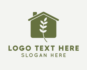 Leaf Plant Greenhouse Logo