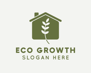 Greenhouse - Leaf Plant Greenhouse logo design