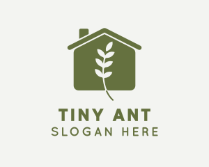 Leaf Plant Greenhouse logo design