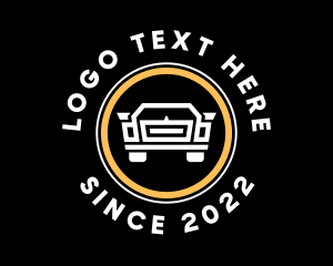 Car Dealer - Golden Classic Vintage Car logo design
