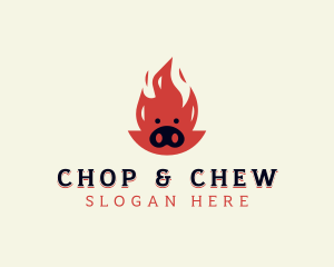 Pork BBQ Grill Logo