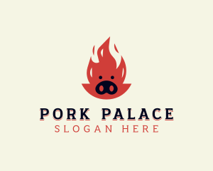 Pork - Pork BBQ Grill logo design