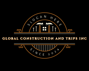 Carpentry Repair Construction logo design