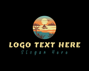 Travel - Travel Beach Boat logo design