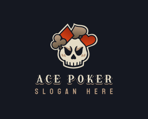 Poker - Poker Skull Gaming logo design