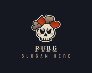 Horror - Poker Skull Gaming logo design