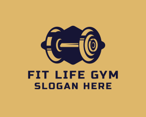 Gym - Gym Fitness Barbell logo design