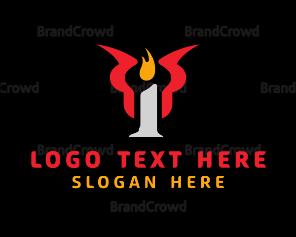Candle Flame Horns Logo