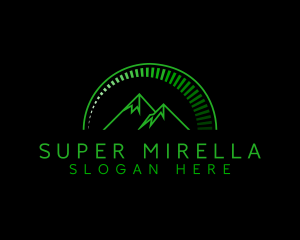Green Mountain Peak logo design