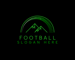 Tourism - Green Mountain Peak logo design