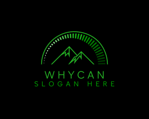 Camp - Green Mountain Peak logo design
