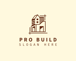 Architecture Building Plan logo design