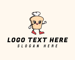 Delivery Service - Chef Baker Bread logo design