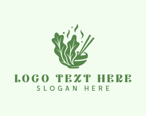 Garnish - Gourmet Asian Cuisine logo design