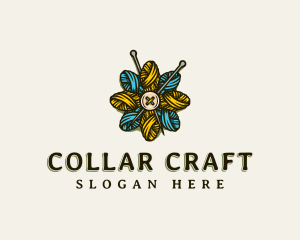 Flower Weave Yarn logo design