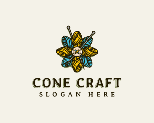 Flower Weave Yarn logo design