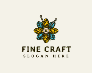 Flower Weave Yarn logo design