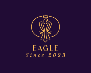 Regal Eagle Bird Crest logo design