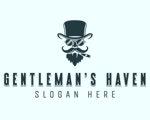 Mustache Man Grooming logo design