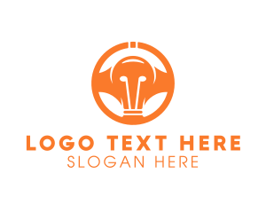 Light - Light Bulb Wheel logo design