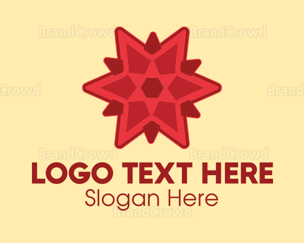 Festive Red Star Logo