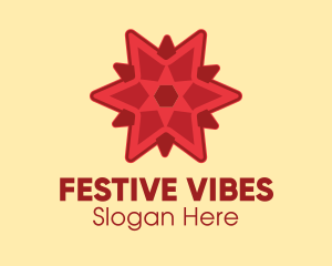 Festival - Festive Red Star logo design