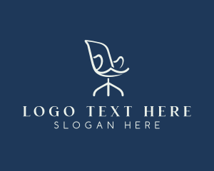 Interior Design - Office Chair Furniture logo design