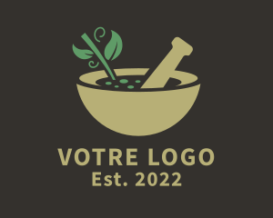 Snack - Mortar Pestle Bowl logo design