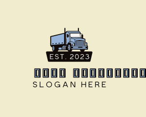 Shipping - Trailer Truck Delivery logo design