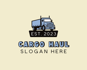 Trailer Truck Delivery logo design