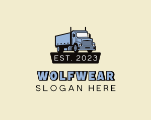 Shipping - Trailer Truck Delivery logo design