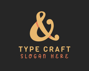 Type - Orange Ampersand Type logo design