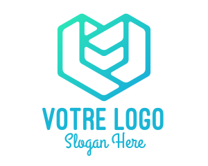 Consultation - Blue Heart Puzzle logo design
