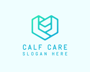 Heart Care Puzzle logo design