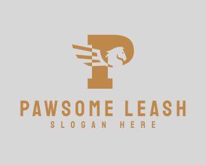 Stallion Pegasus Letter logo design