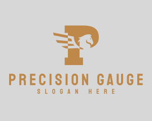 Stallion Pegasus Letter logo design