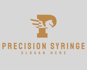 Stallion Pegasus Letter logo design