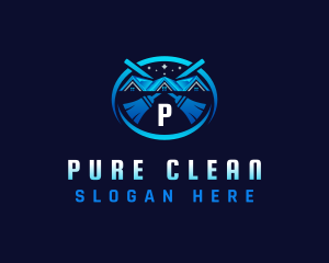 Roof Broom Cleaner logo design