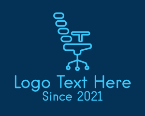 Computer Chair - Bubble Office Chair logo design