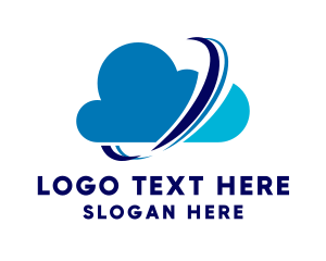 Cloud - Swift Cloud Data Transfer logo design