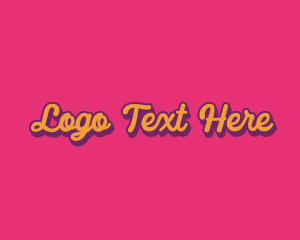 Handwritten - Colorful Pop Art Brand logo design