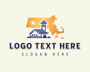 Map - Massachusetts Architectural Tower logo design