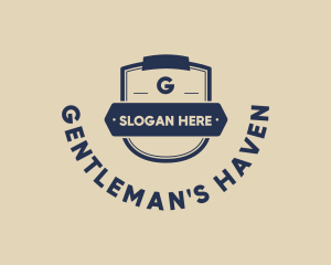 Men - Banner Shield Hipster logo design